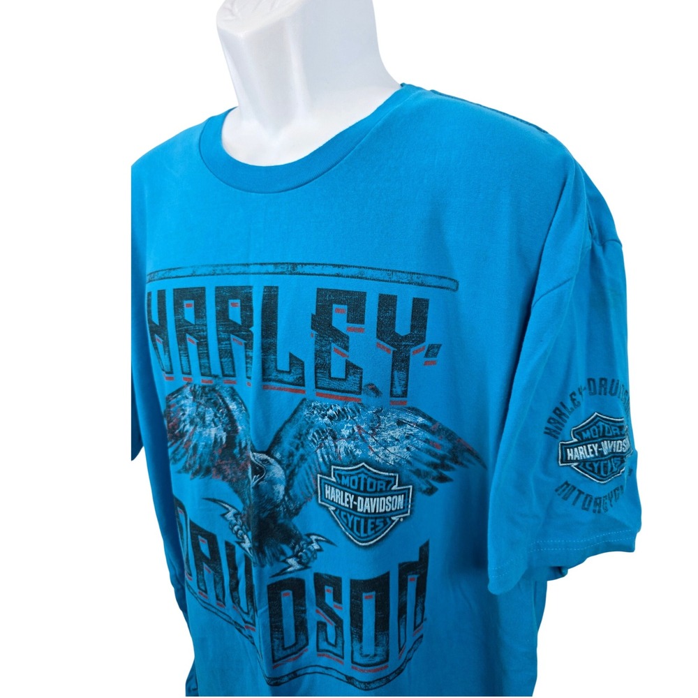 Harley Davidson Bloomington Eagle Graphic T-Shirt Mens Motorcycle Tee /B144